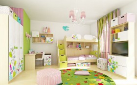 Детская комната Флёр (Белый/корпус Клен) в Тевризе - tevriz.katalogmebeli.com | фото 6