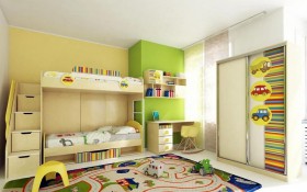 Детская комната Клаксон (Бежевый/корпус Клен) в Тевризе - tevriz.katalogmebeli.com | фото 3