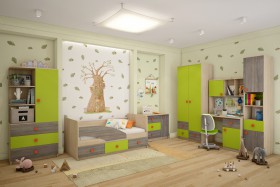 Детская комната Пуговка в Тевризе - tevriz.katalogmebeli.com | фото 1