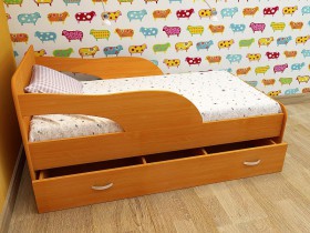Кровать детская Максимка Млечный дуб/Венге в Тевризе - tevriz.katalogmebeli.com | фото 4