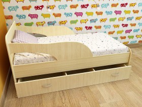 Кровать детская Максимка Млечный дуб/Венге в Тевризе - tevriz.katalogmebeli.com | фото 8