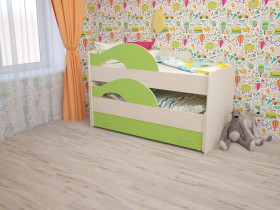 Кровать детская Радуга 1600 Млечный дуб/Венге в Тевризе - tevriz.katalogmebeli.com | фото 8
