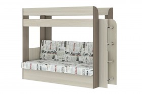 Дива Кровать 2-х ярусная с диванным блоком в Тевризе - tevriz.katalogmebeli.com | фото