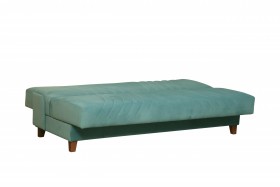 Диван-кровать "Бэлла" (велюр нео аква/подушки микровелюр линде) в Тевризе - tevriz.katalogmebeli.com | фото 7