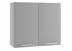 Гарда П 800 шкаф верхний (Белый Эмалит/корпус Серый) в Тевризе - tevriz.katalogmebeli.com | фото