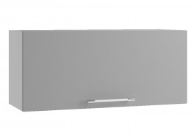 Гарда ПГ 800 шкаф верхний горизонтальный (Белый Эмалит/корпус Серый) в Тевризе - tevriz.katalogmebeli.com | фото