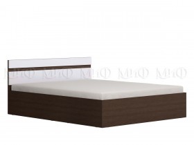 Ким кровать 1,4 (Венге/белый глянец) в Тевризе - tevriz.katalogmebeli.com | фото