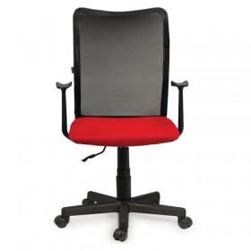Кресло BRABIX Spring MG-307 (красно-черный) в Тевризе - tevriz.katalogmebeli.com | фото 2
