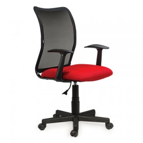 Кресло BRABIX Spring MG-307 (красно-черный) в Тевризе - tevriz.katalogmebeli.com | фото 4