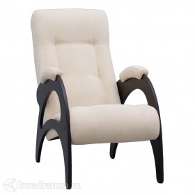 Кресло для отдыха Неаполь Модель 9 без лозы (Венге-эмаль/Ткань Ваниль Verona Vanilla) в Тевризе - tevriz.katalogmebeli.com | фото