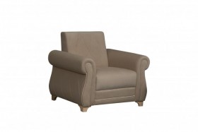 Кресло для отдыха "Порто" (велюр киви латте / микровельвет крем) в Тевризе - tevriz.katalogmebeli.com | фото 1
