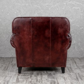 Кресло кожаное Элегант (Бордовый) в Тевризе - tevriz.katalogmebeli.com | фото 5