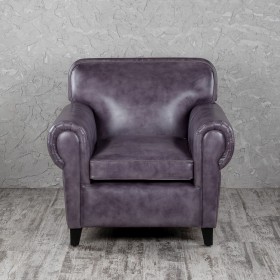 Кресло кожаное Элегант (Фиолетовый) в Тевризе - tevriz.katalogmebeli.com | фото 4