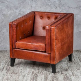 Кресло кожаное Лофт Аристократ (ширина 1100 мм) в Тевризе - tevriz.katalogmebeli.com | фото 2
