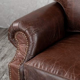 Кресло кожаное Лофт Аристократ (ширина 1100 мм) в Тевризе - tevriz.katalogmebeli.com | фото 5