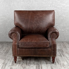 Кресло кожаное Лофт Аристократ (ширина 1100 мм) в Тевризе - tevriz.katalogmebeli.com | фото 8