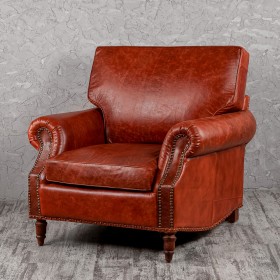 Кресло кожаное Лофт Аристократ (кожа буйвола) в Тевризе - tevriz.katalogmebeli.com | фото 1