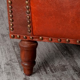 Кресло кожаное Лофт Аристократ (кожа буйвола) в Тевризе - tevriz.katalogmebeli.com | фото 4
