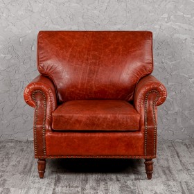 Кресло кожаное Лофт Аристократ (кожа буйвола) в Тевризе - tevriz.katalogmebeli.com | фото 8