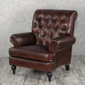 Кресло кожаное Лофт Чарльз в Тевризе - tevriz.katalogmebeli.com | фото