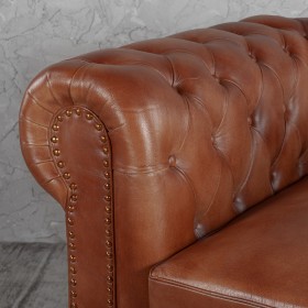 Кресло кожаное Лофт Честер (кожа) в Тевризе - tevriz.katalogmebeli.com | фото 3