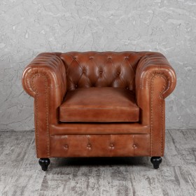 Кресло кожаное Лофт Честер (кожа) в Тевризе - tevriz.katalogmebeli.com | фото 6