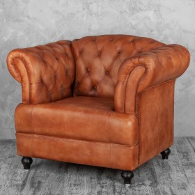 Кресло кожаное Лофт Честер-Нью в Тевризе - tevriz.katalogmebeli.com | фото