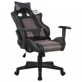 Кресло компьютерное BRABIX GT Racer GM-100 (черный, коричневый) в Тевризе - tevriz.katalogmebeli.com | фото 2