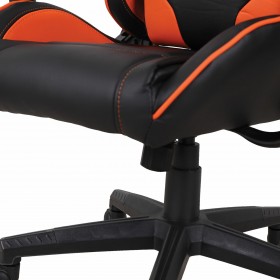 Кресло компьютерное BRABIX GT Racer GM-100 (черный, оранжевый) в Тевризе - tevriz.katalogmebeli.com | фото 2