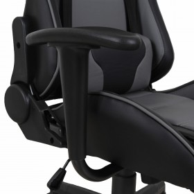 Кресло компьютерное BRABIX GT Racer GM-100 (черный, серое) в Тевризе - tevriz.katalogmebeli.com | фото 2