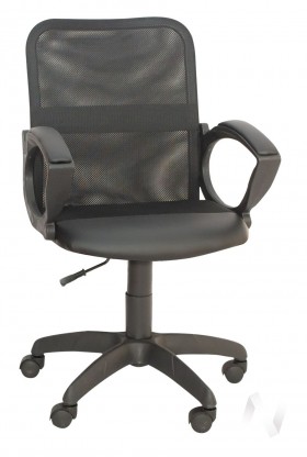 Кресло компьютерное Элегия М2 (черный/ткань сетка черная) в Тевризе - tevriz.katalogmebeli.com | фото
