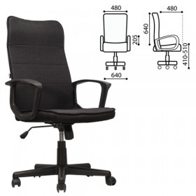 Кресло офисное BRABIX Delta EX-520 (черный) в Тевризе - tevriz.katalogmebeli.com | фото 1
