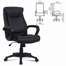 Кресло офисное BRABIX Enter EX-511 (черный) в Тевризе - tevriz.katalogmebeli.com | фото