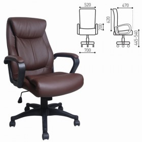 Кресло офисное BRABIX Enter EX-511 (коричневый) в Тевризе - tevriz.katalogmebeli.com | фото