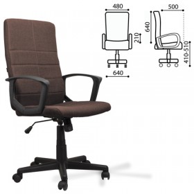Кресло офисное BRABIX Focus EX-518 (коричневый) в Тевризе - tevriz.katalogmebeli.com | фото