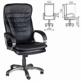 Кресло офисное BRABIX Omega EX-589 (черное) в Тевризе - tevriz.katalogmebeli.com | фото 1