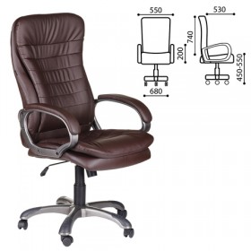 Кресло офисное BRABIX Omega EX-589 (коричневое) в Тевризе - tevriz.katalogmebeli.com | фото
