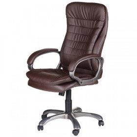 Кресло офисное BRABIX Omega EX-589 (коричневое) в Тевризе - tevriz.katalogmebeli.com | фото 4