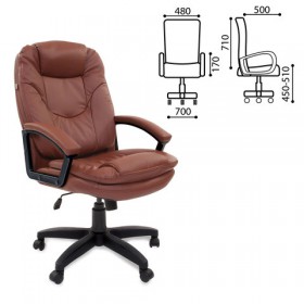Кресло офисное BRABIX Trend EX-568 (коричневый) в Тевризе - tevriz.katalogmebeli.com | фото 1