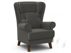 Кресло отдыха Комфорт-2 (орех лак/ULTRA GRAFIT) в Тевризе - tevriz.katalogmebeli.com | фото