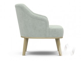 Кресло отдыха Комфорт-5 низкая спинка (бесцветный лак/FRESCA BRILLIANT) в Тевризе - tevriz.katalogmebeli.com | фото 2