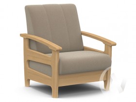 Кресло для отдыха Омега (бук лак/CATANIA LATTE) в Тевризе - tevriz.katalogmebeli.com | фото