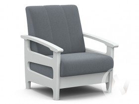 Кресло для отдыха Омега (снег лак/CATANIA SILVER) в Тевризе - tevriz.katalogmebeli.com | фото 1