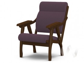 Кресло Вега-10 (орех лак/ULTRA PLUM) в Тевризе - tevriz.katalogmebeli.com | фото