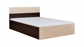 Кровать 0,8м Юнона с настилом (Венге / Дуб) в Тевризе - tevriz.katalogmebeli.com | фото 1