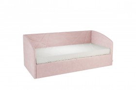 Кровать 0.9 Бест Софа (Нежно-розовый велюр) в Тевризе - tevriz.katalogmebeli.com | фото 1
