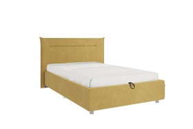 Кровать 1,2 Альба (Медовый велюр/под-мех) в Тевризе - tevriz.katalogmebeli.com | фото