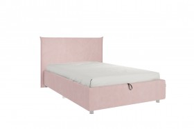 Кровать 1,2 Квест (Нежно-розовый велюр/под-мех) в Тевризе - tevriz.katalogmebeli.com | фото 1