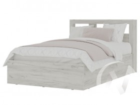 Кровать 1,2 МС Гранд (дуб крафт белый) в Тевризе - tevriz.katalogmebeli.com | фото 1