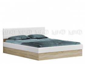 Кровать 1,4 спальня Фортуна (Дуб сонома/белый глянец) в Тевризе - tevriz.katalogmebeli.com | фото